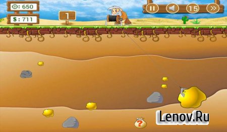 Gold Miner Classic: Gold Rush, Mine Mining Game v 2.5.16 Мод (много денег)