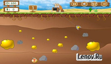 Gold Miner Classic: Gold Rush, Mine Mining Game v 2.5.16 Мод (много денег)