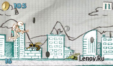Болван с Реактивным Ранцем (Jetpack Doodle Man) v 1.2 (Unlimited Coins)