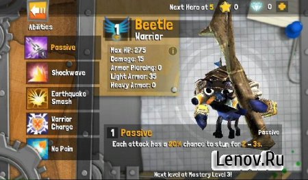 Bug Heroes 2 v 1.02.02 Мод (много денег)