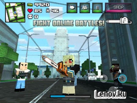 Block Cube Gun War (обновлено v 1.2) Мод (много денег)