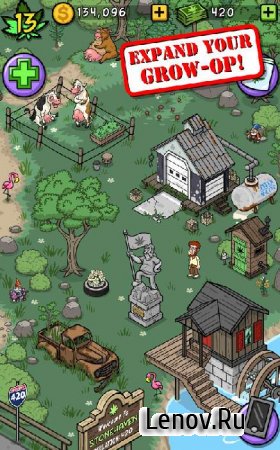 Bud Farm: Grass Roots v 29.3.1 Мод (Mod Money/Pot Bucks/Infinite Guano/Mystery Seeds)