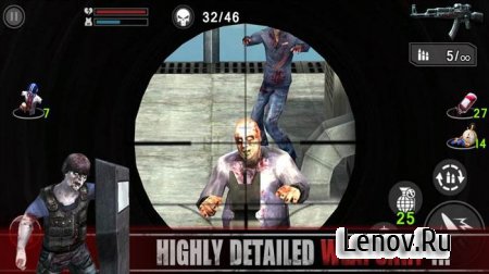 Zombie Assault:Sniper (обновлено v 1.26) Мод (много денег)