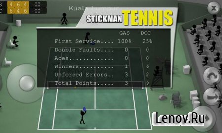 Stickman Tennis - Career v 2.0 Мод (много денег)