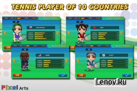Pocket Tennis v 1.9.3913 Мод (много денег)