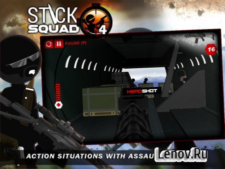 Stick Squad 4 - Sniper's Eye (обновлено v 1.2.5) (Mod Money)