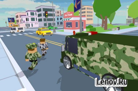 Blocky Army City Rush Racer v 1.1 (Mod Money)