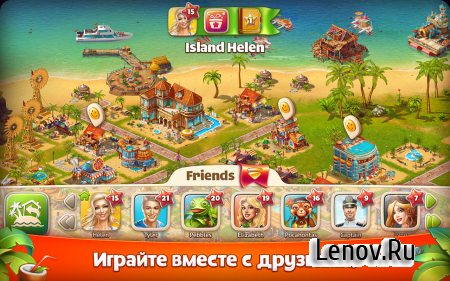Paradise Island 2 v 12.110.0 Мод (Infinite Coins & More)