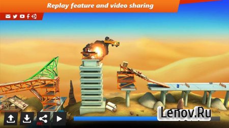 Bridge Constructor Stunts v 5.0 Мод (много денег)