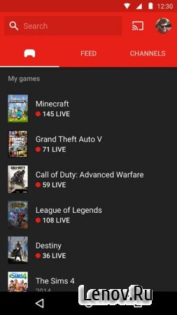 YouTube Gaming (обновлено v 1.93.18.2)