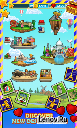 Holiday Resorts! World Travel (обновлено v 36.0.1) (Mod Coins/Hearts)