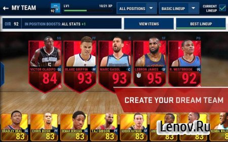NBA LIVE Mobile Basketball v 10.01.01 Мод (много денег)