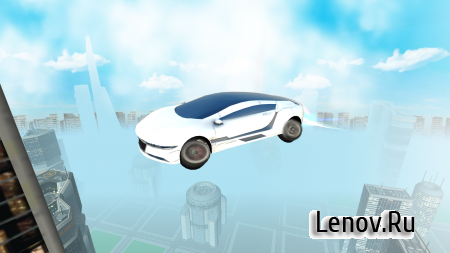 Futuristic Flying Car Driving v 3