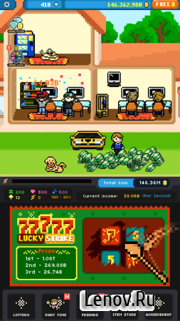 Hit The JACKPOT: Idle Game (обновлено v 2.1.0) Мод (Coins Increase Instead Of Decrease & More)