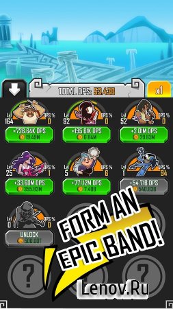 Rock Gods Tap Tour (обновлено v 1.0.9) (Mod Money/Unlocked)