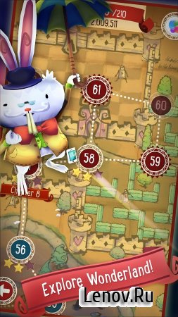Alice in Wonderland PuzzleGolf v 1.0.1 (Full) (Mod Hearts/Stars/Unlock)