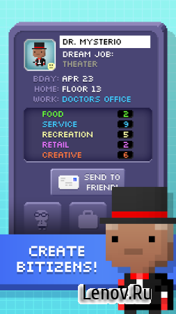 Tiny Tower - 8 Bit Life Simulator v 4.23.0 (Mod Money/Vip)