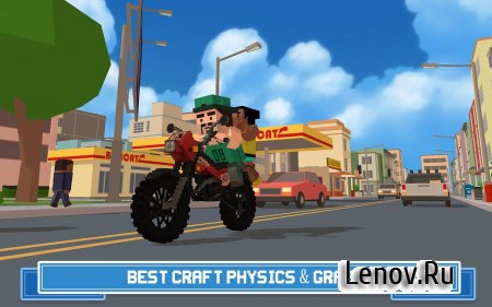 Moto Rider 3D: Blocky City 17 (обновлено v 1.4) (Mod Money)