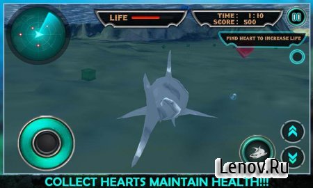 Angry Sea White Shark Revenge v 1.0.3 Мод (all levels unlocked)