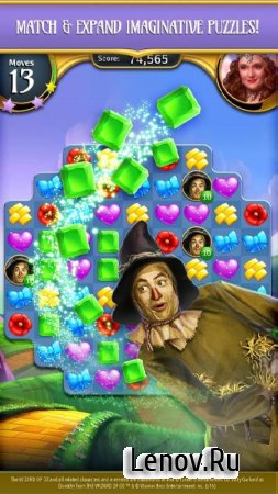 The Wizard of Oz Magic Match 3 v 1.0.480 Мод (Infinite Lives Always Active/Infinite Boosters)