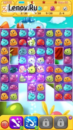 Jelly Jelly Crush - In the sky v 2.3.9 Мод (Unlimited Lives/Gems & More)