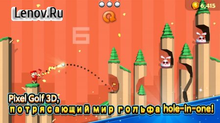 Golf Hero - Pixel Golf 3D (обновлено v 1.1.7) (Mod Money)