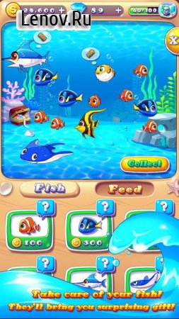 Ocean Mania v 2.5.6 Мод (Infinite Coins/Gems/Adfree)