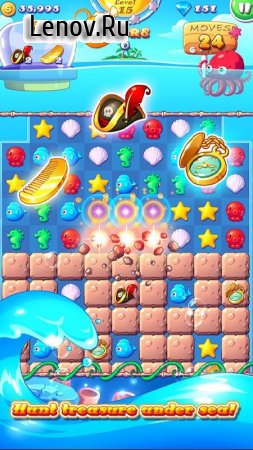 Ocean Mania v 2.5.6 Мод (Infinite Coins/Gems/Adfree)