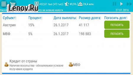 Симулятор Президента v 1.0.37 Мод (много денег)