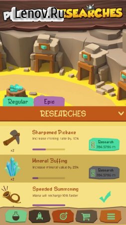 Tiny Miners - Idle Clicker v 3.4.5 (Mod Gems)