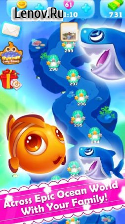 Charm Fish - Ocean Mania v 1.8.9 Мод (Infinite Lives/Coins/Diamonds)