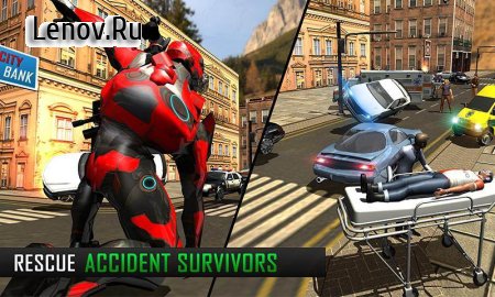 Flying Robot Grand City Rescue v 2.5 Мод (Unlimited Money)