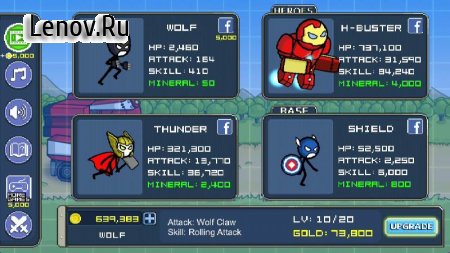 HERO WARS: Super Stickman Defense v 1.1.0 (Mod Money & More)