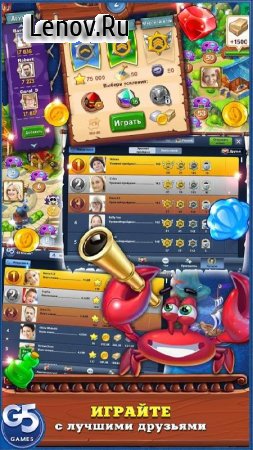 Pirates & Pearls ™: A Treasure Matching Puzzle v 1.12.1502 (Mod Lives)