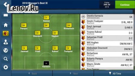 Football Manager Mobile 2018 v 9.2.2 Мод (полная версия)