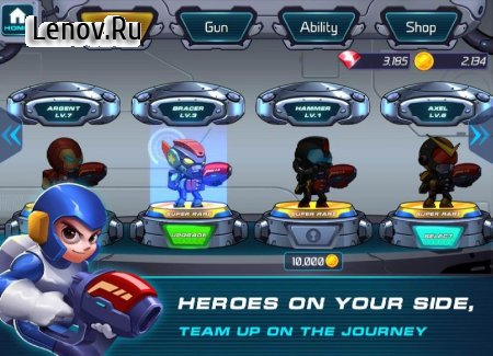 Скачать взломанную игру Zetta Man: Metal Shooter Hero v 1.2.2 (God Mode/One Hit)