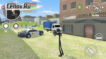 Grand Stickman Auto V (обновлено v 1.07) Мод (много денег)