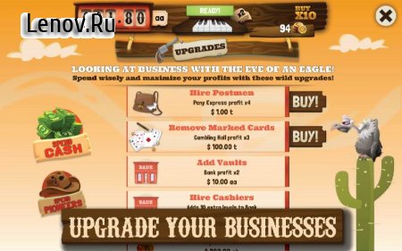 Wild West Idle Tycoon Tap Incremental Clicker Game v 1.16.18 (Mod Money)