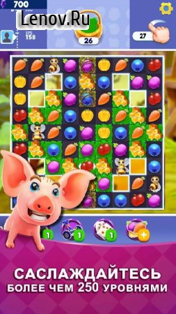 Farm Slam - Match-3, Build & Decorate Your Estate! v 1.5.17 Мод (Unlimited Boosters/High Reward Value & More)