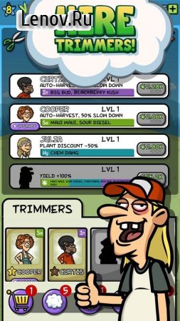 Bud Farm: Quest for Buds v 0.7.1 Мод (Cash/Gems/Gouna/PuffPuff)