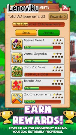 Idle Zoo Tycoon v 1.53.8 Мод (Unlimited Gold/Gems)