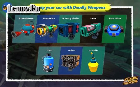Clash for Speed – Xtreme Combat Racing Game v 1.8 (Mod Money)