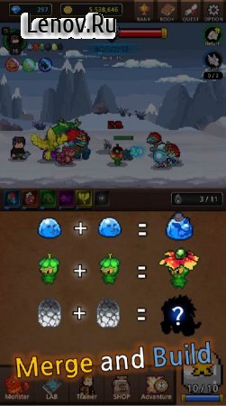 Merge Monsters v 1.6.3 Мод (Free Shopping)