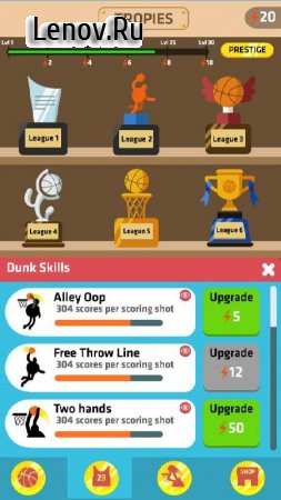 Idle Dunk Masters v 1.2.4 Мод (Unlimited Money/Star)
