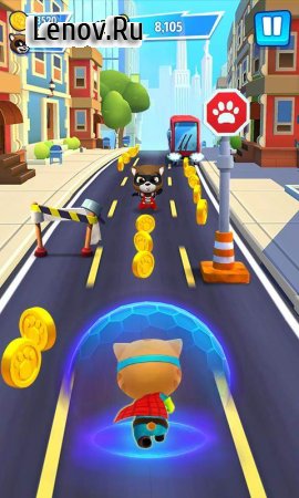 Talking Tom Hero Dash v 25.5.1.10404 (Mod Money)