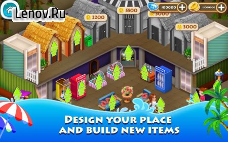 Resort Empire: Hotel Simulation Games v 1.4 Мод (Free Shopping)