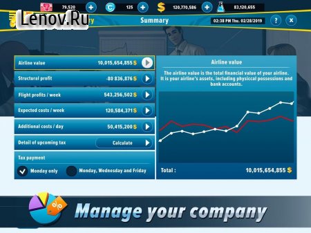Airlines Manager - Tycoon 2022 v 3.08.0204 Мод (много денег)