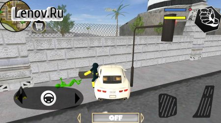 Black Iron Stickman Rope Hero Crime Gangstar v 1.2 Мод (Unlimited Coin/Gems)