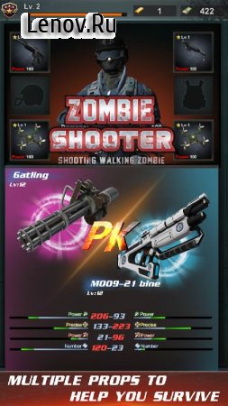 Walking zombie shooter: zombie shooting games v 1.2.6 Mod (One Shoot Kill)