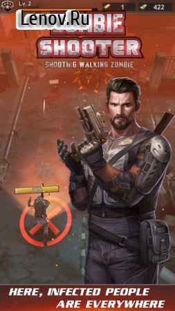 Walking zombie shooter: zombie shooting games v 1.2.6 Mod (One Shoot Kill)